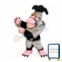 White Long Furry Monkey Mascot Costume