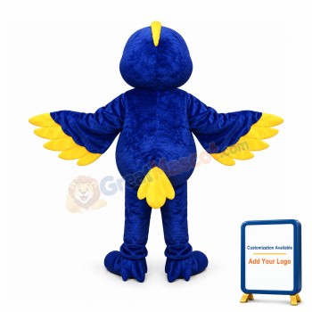 Blue & Yellow Bird Mascot Costume