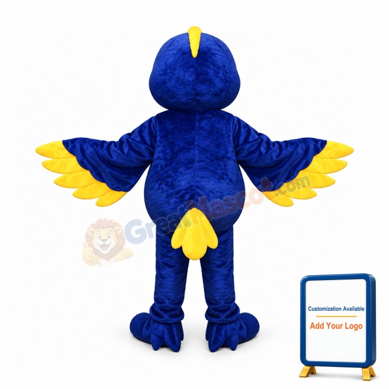 Blue & Yellow Bird Mascot Costume