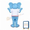 Sport Blue Elephant Mascot Costume