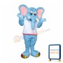 Sport Blue Elephant Mascot Costume