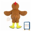 Furry Brown Chicken Mascot Costume