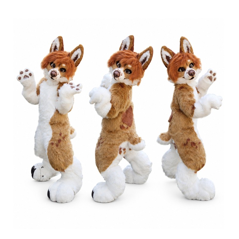 Super Cute Realistic Dog Mascot Costume