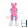 Pink & Blue Husky Dog Mascot Costume