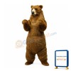 Realistic Grizzly Bear Mascot Costume