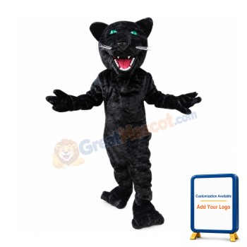 Cheap Lightweight Black Panther Mascot Costume