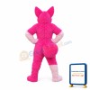 Super Cute Pink Husky Dog Mascot Costume