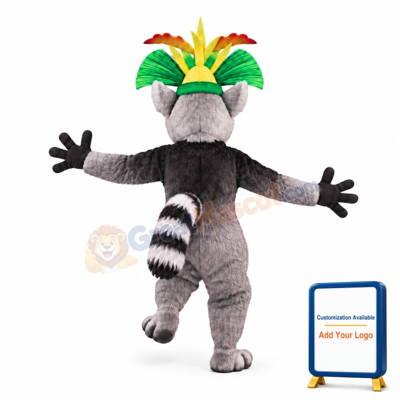 King Julien Lemur Mascot Costume