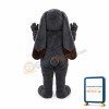 Dark Grey Rabbit Mascot Costume Easter Bunny Mascot Costume