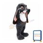 Dark Grey Rabbit Mascot Costume Easter Bunny Mascot Costume