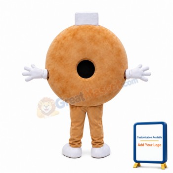 Pink Donut Mascot Costume
