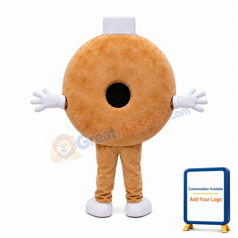 Pink Donut Mascot Costume