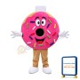 Pink Donut Mascot Costume