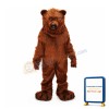 Friendly Grizzly Bear Mascot Costume