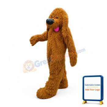 Brown Poodle Dog Mascot Costumes For Adults