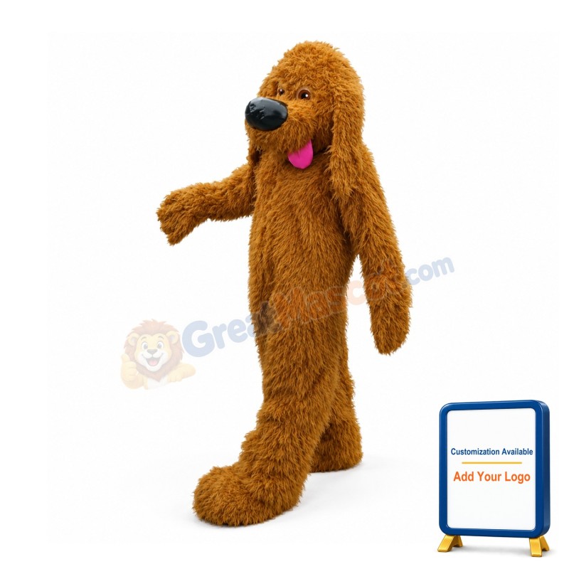 Brown Poodle Dog Mascot Costumes For Adults