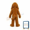 Brown Poodle Dog Mascot Costumes For Adults