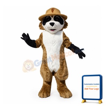 Ranger Rick Racoon Mascot Costume