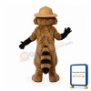 Ranger Rick Racoon Mascot Costume