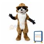 Ranger Rick Racoon Mascot Costume