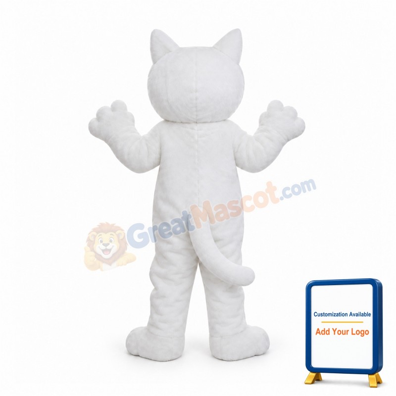 White Cat Mascot Costumes