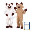 Brown and White Cat Costume Halloween Mascot Costume