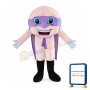 Brain Mascot Costume With Cape For Adult
