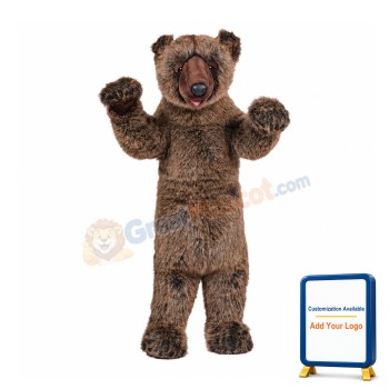 Black Grizzly Bear Mascot Costume