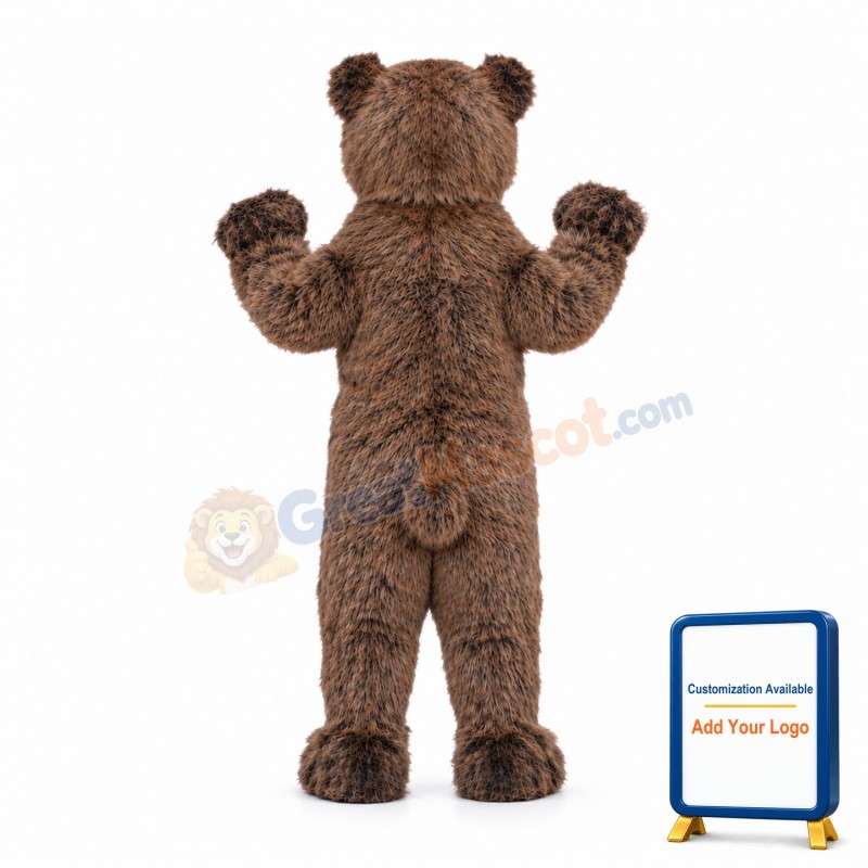 Black Grizzly Bear Mascot Costume