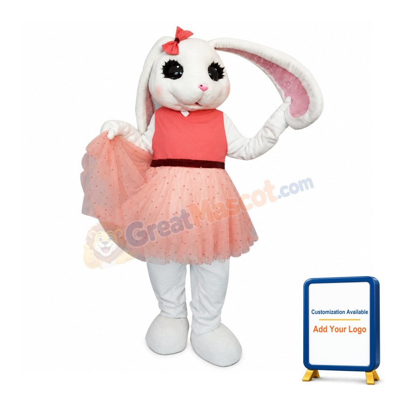 Beautiful Easter Bunny Mascot Costume