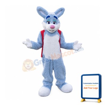 Animal Blue Easter Bunny Mascot Costume