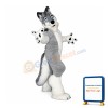 Grey & Black Wolf Mascot Costume