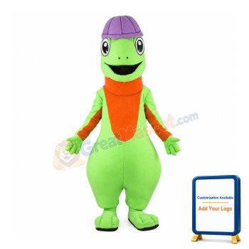 Happy Lightweight Lizard Mascot Costume