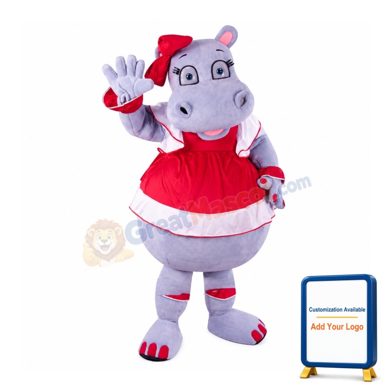 Beautiful Hippo Mascot Costume