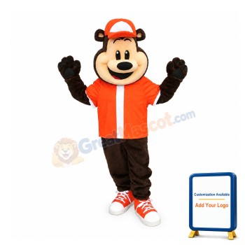 Sport School Bear Mascot Costume