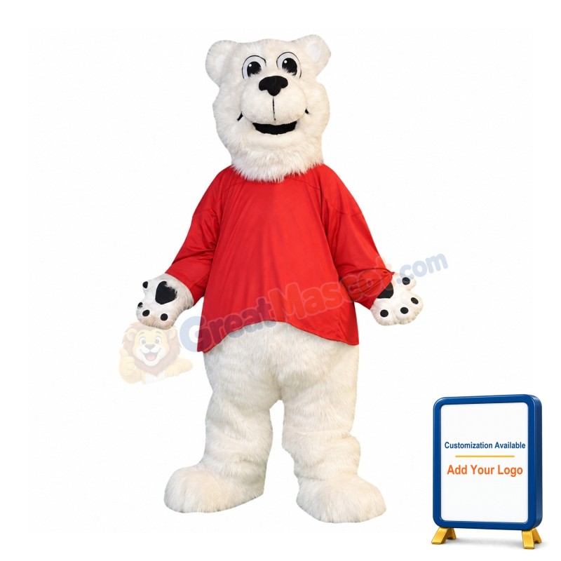 Sport Polar Bear Mascot Costume