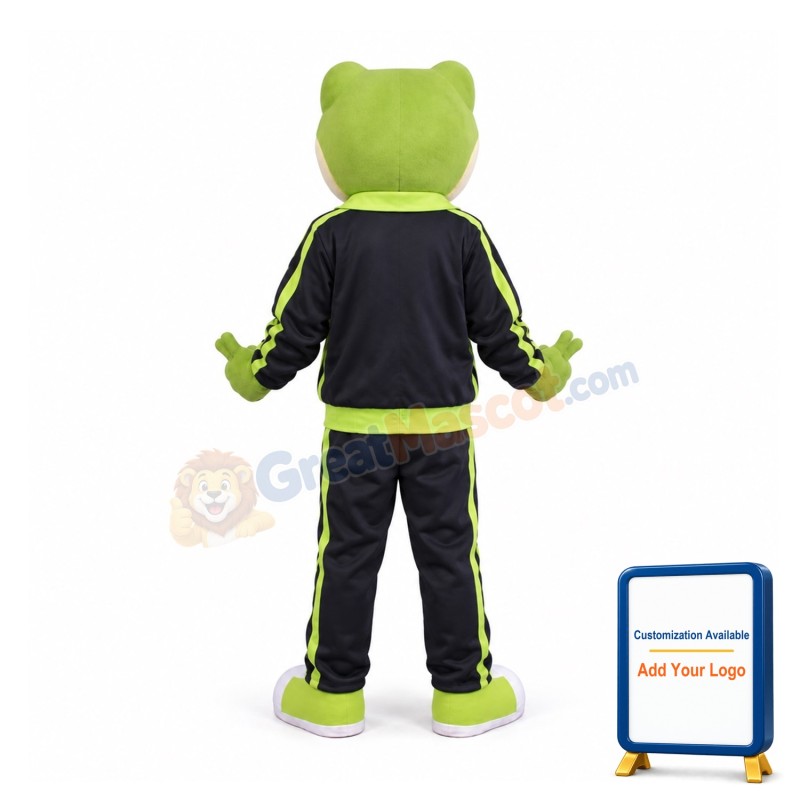 Sport Green Frog Mascot Costume