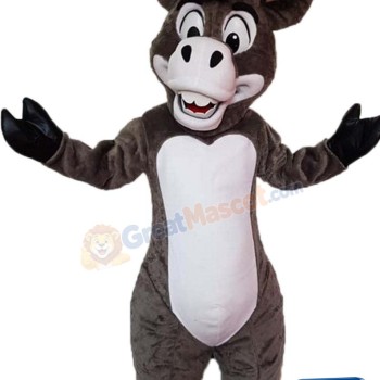Happy Lightweight Donkey Mascot Costume