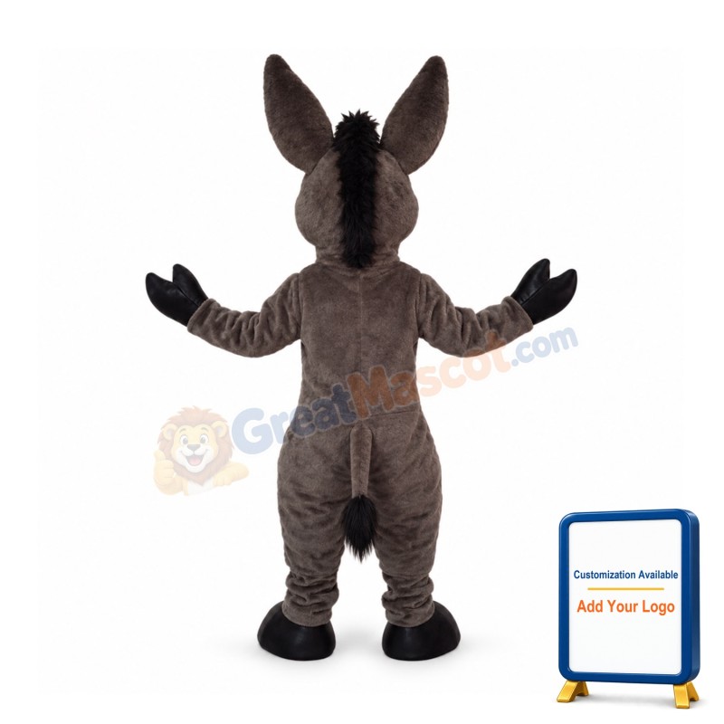 Happy Lightweight Donkey Mascot Costume