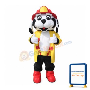 Professional Fire Dog Mascot Costume