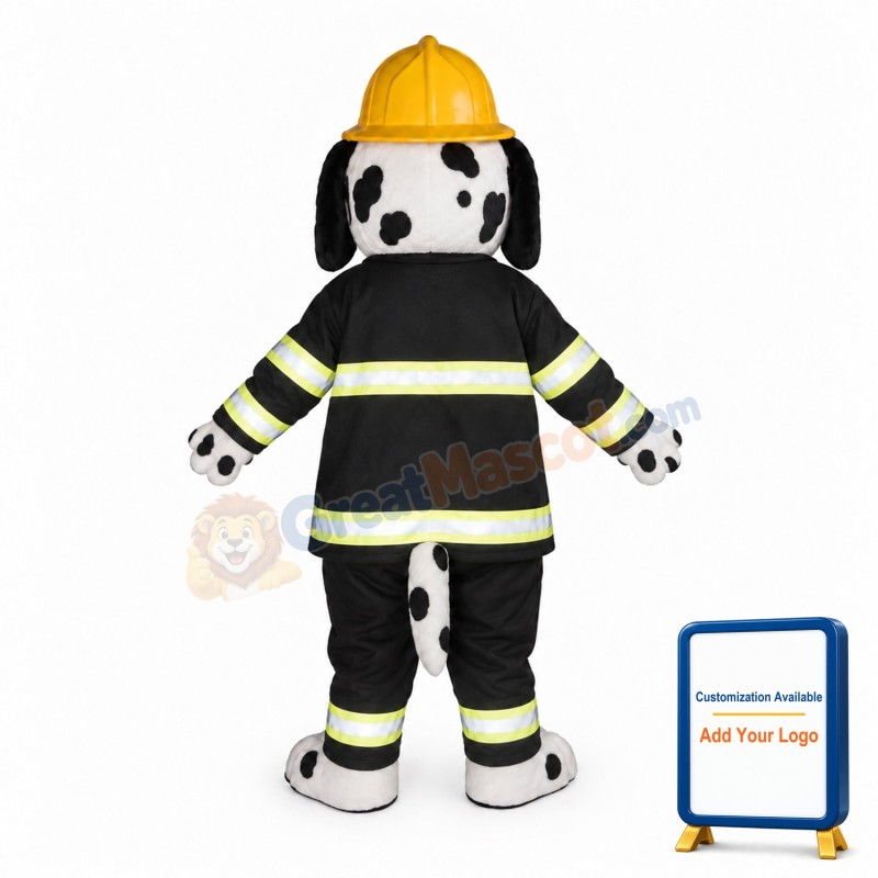 Fire Dog Mascot Costume