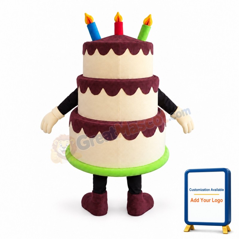 Happy Birthday Cake Mascot Costume