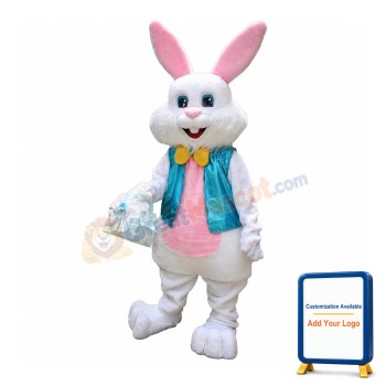 Plush Easter Bunny Mascot Costume