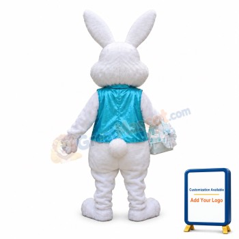 Plush Easter Bunny Mascot Costume