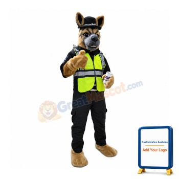 Police Dog Mascot Costume