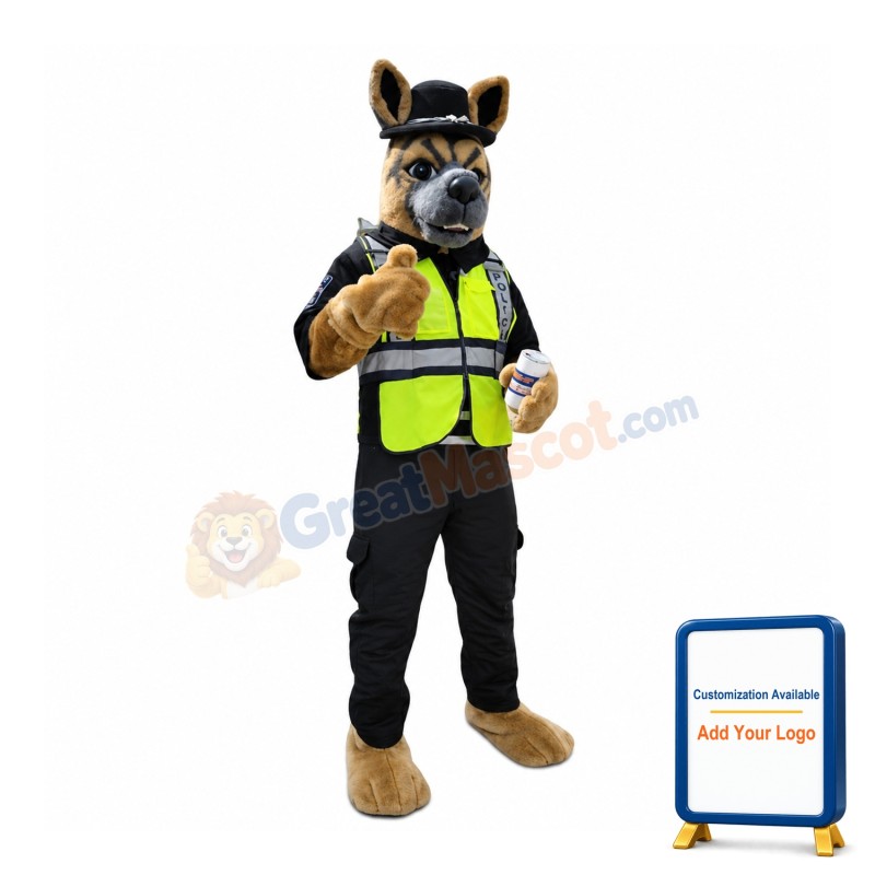 Police Dog Mascot Costume