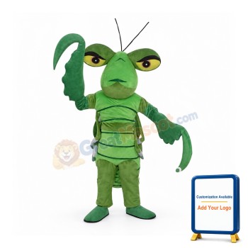 Green Mantis Mascot Costume