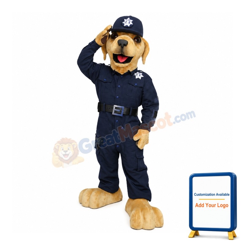 Police Dog Mascot Costume