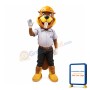 Worker Beaver Mascot Costume