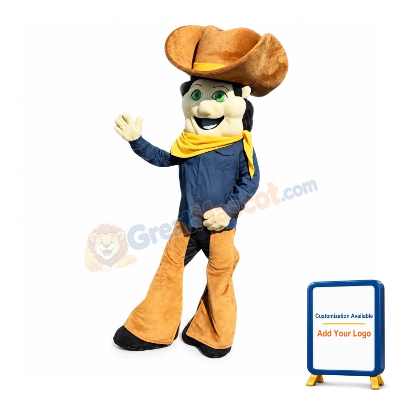 Happy Cowboy Mascot Costume